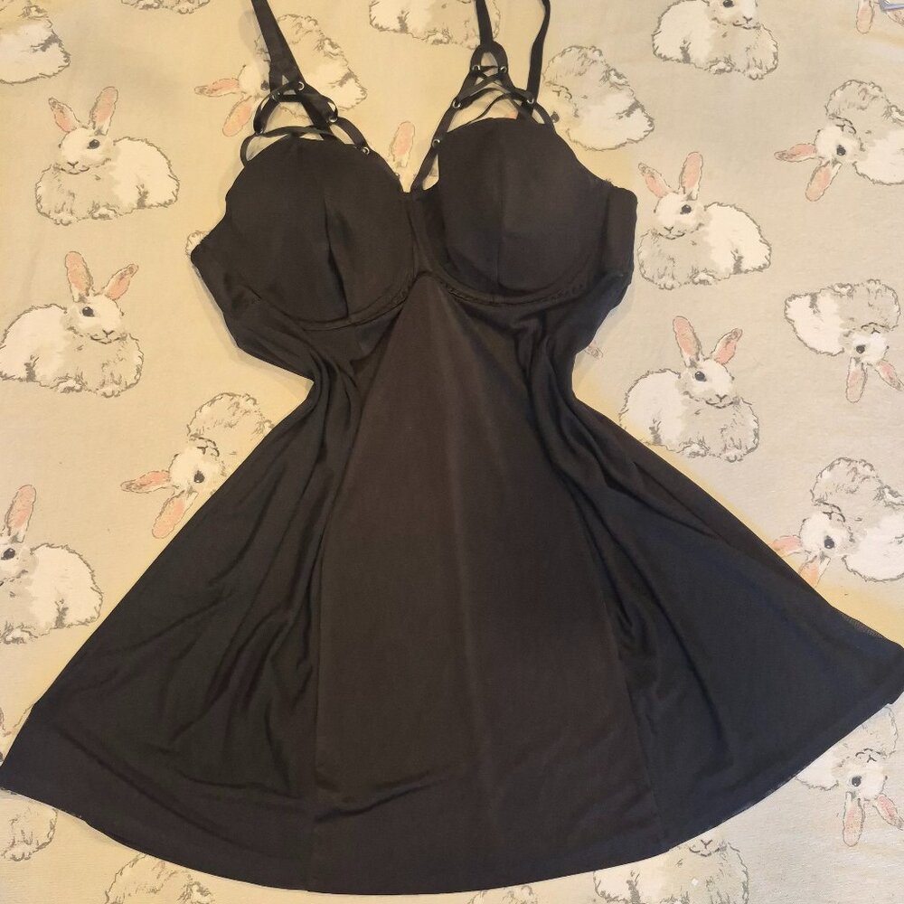 Cacique Black Negligee 18/20